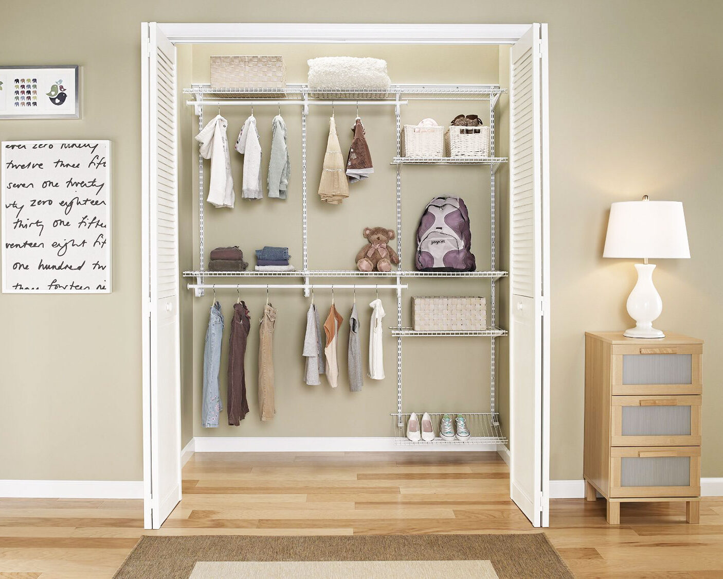 Organizing a deep closet by Collingwood residential cleaners Lighthouse Windows