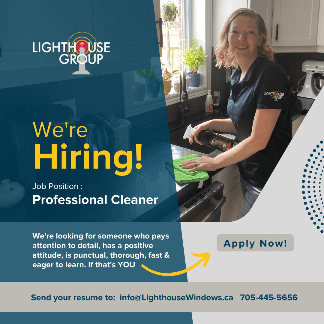 Hiring cleaners in Collingwood, Blue Mountains, Wasaga Beach, Meaford