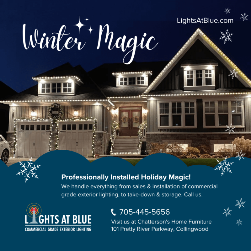 Collingwood Blue Mountains Ontario Christmas light installation and removal